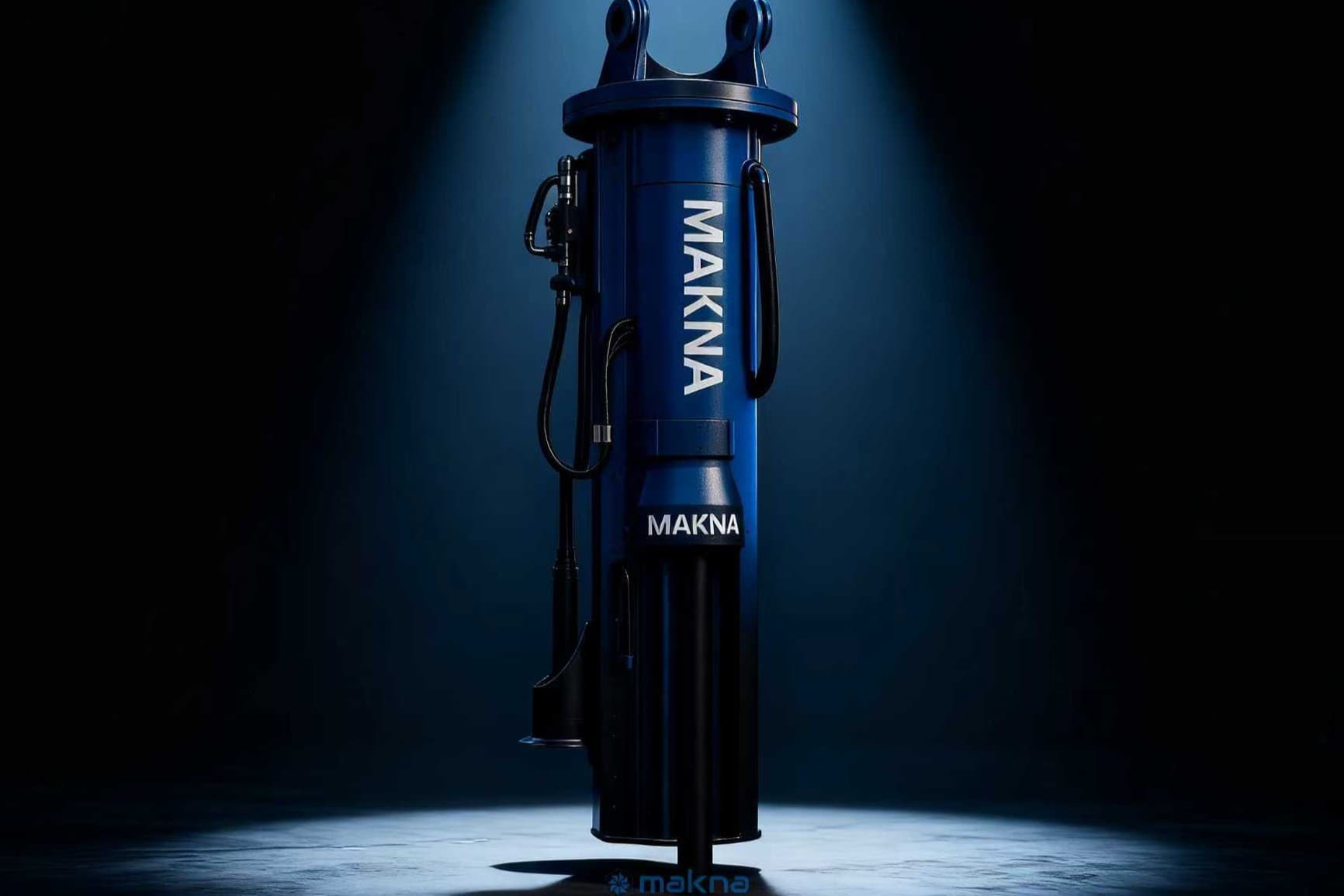 MAKNA hydraulic rock splitter in action, slide 3